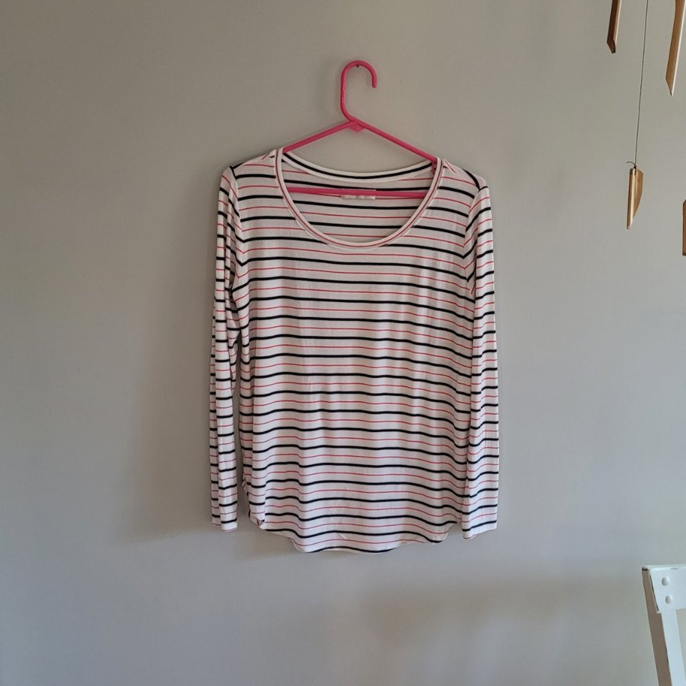 Abercrombie and Fitch Striped Long Sleeve Shirt. Worn Once.  Size Small